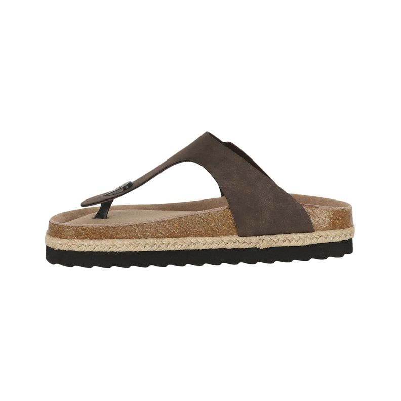 Sandalia Mujer Bamers Kend Capri Yute Mid Café Oscuro-1