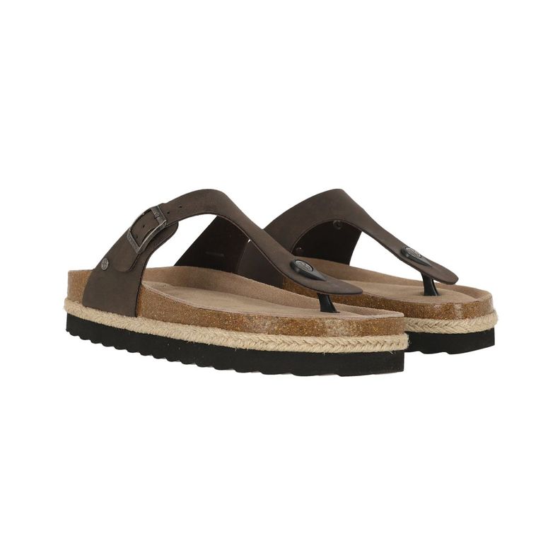 Sandalia Mujer Bamers Kend Capri Yute Mid Café Oscuro-2