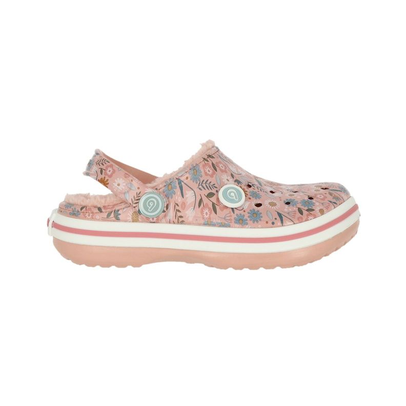 Zueco Bamers Refugio Niñas Line Rosado/Multicolor-0