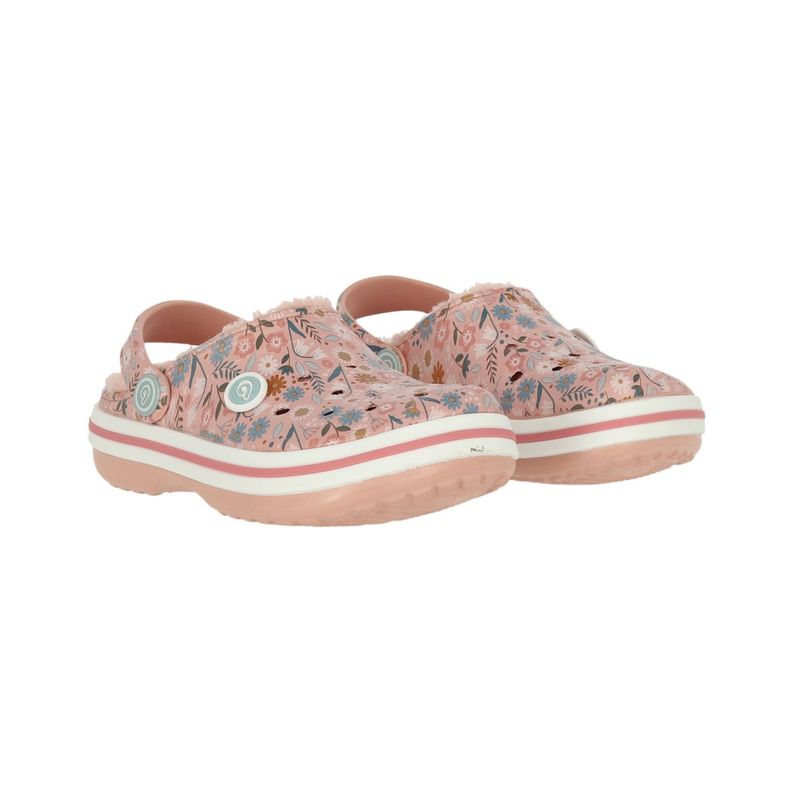 Zueco Bamers Refugio Niñas Line Rosado/Multicolor-2