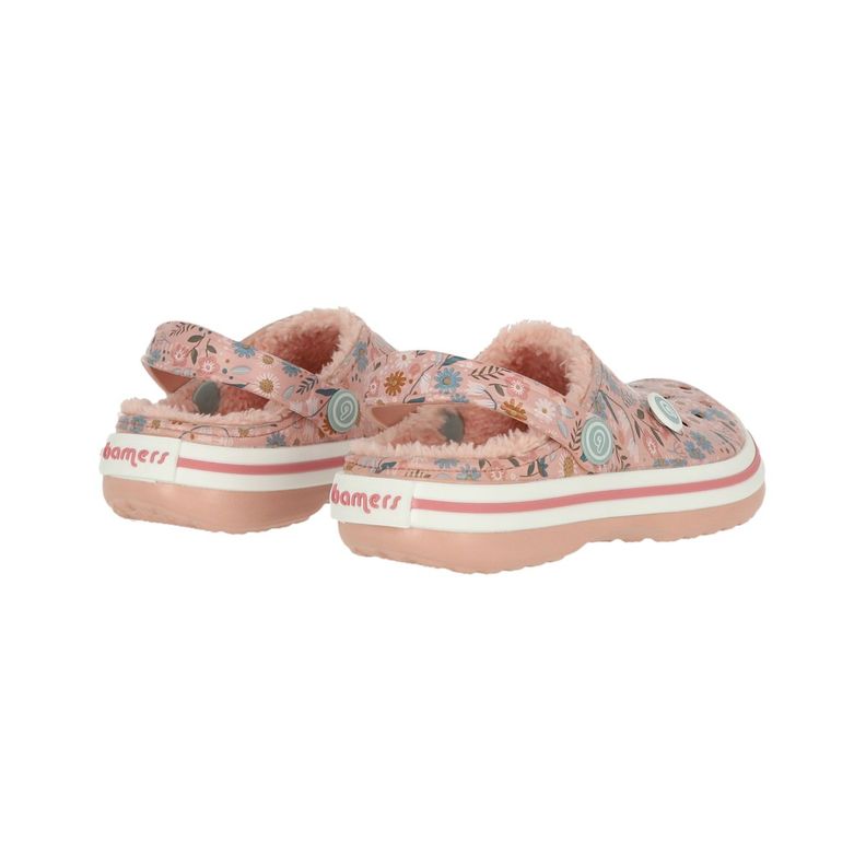 Zueco Bamers Refugio Niñas Line Rosado/Multicolor-3