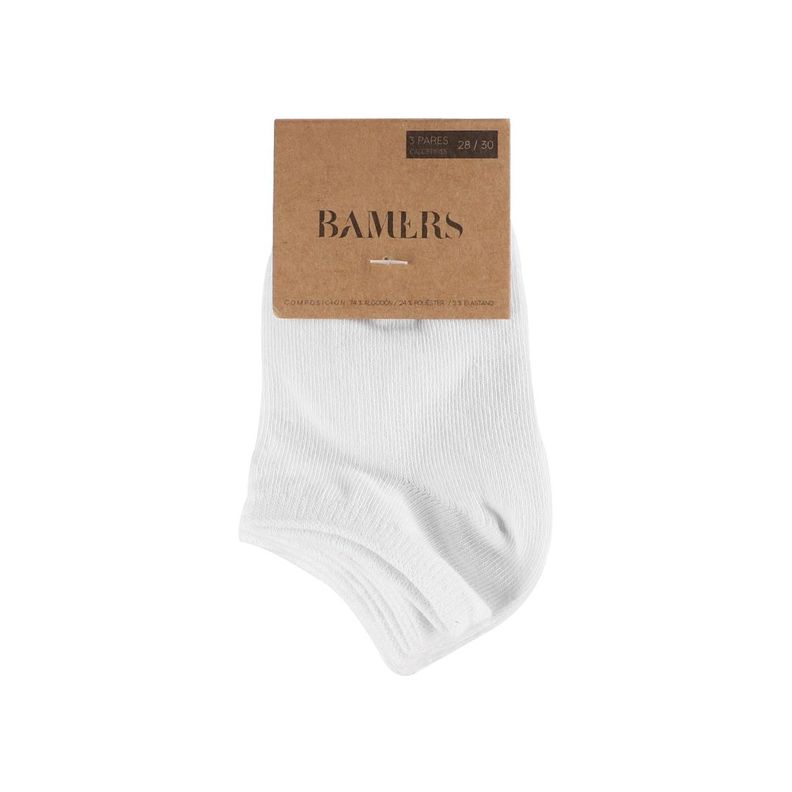 Calcetines Niños Bamers Show 3 Pack Blanco-2