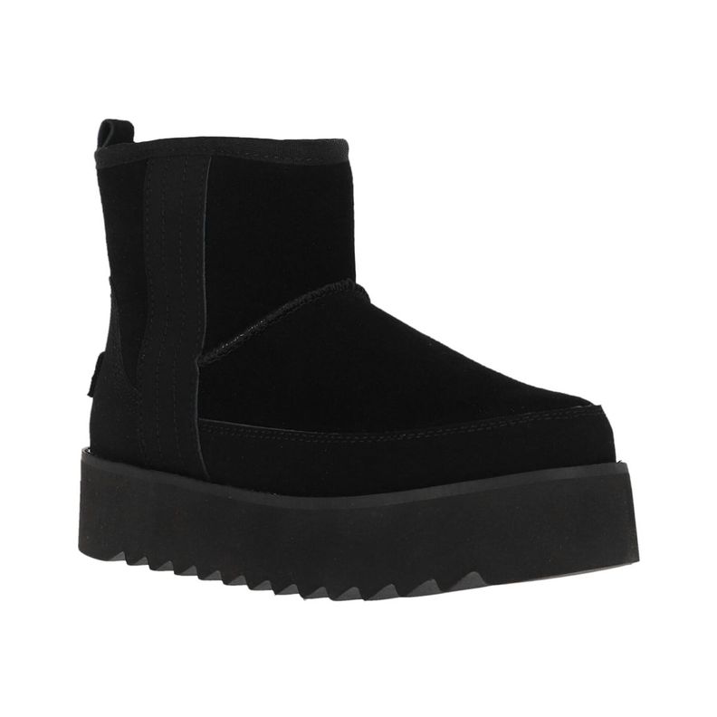 Bota Bamers Platform Mujer Negro-1
