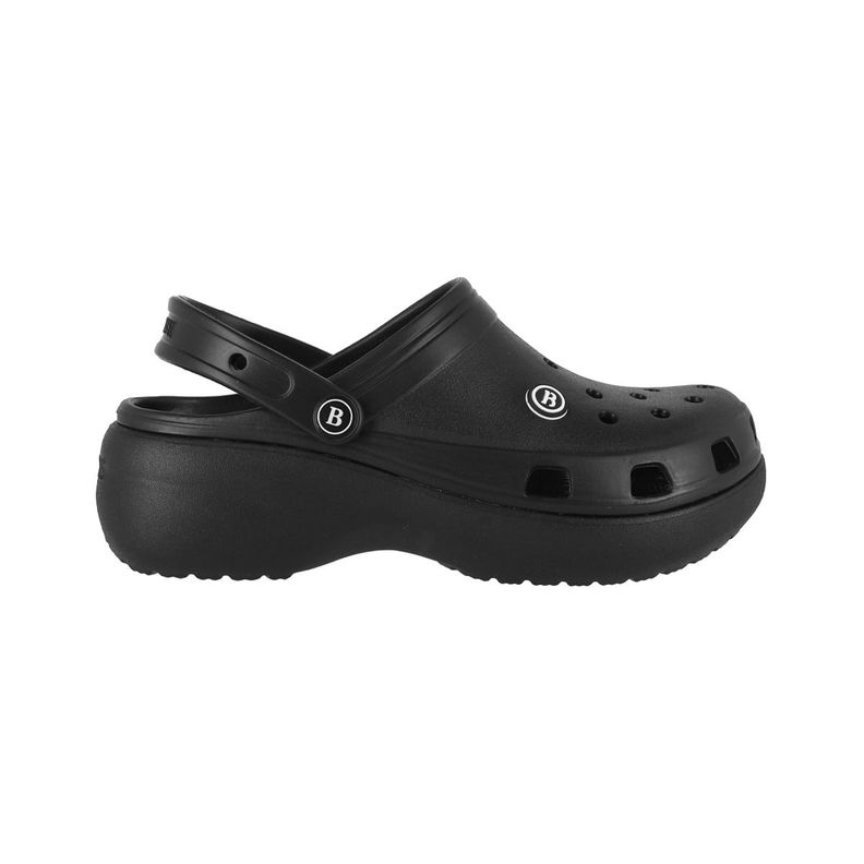 Zuecos Plataforma Mujer Bamers Air Negro-0