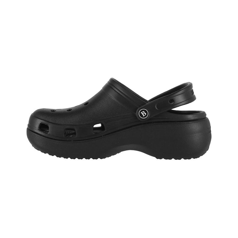 Zuecos Plataforma Mujer Bamers Air Negro-1