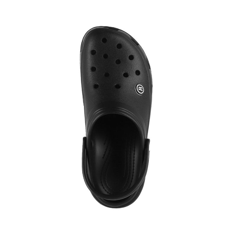 Zuecos Plataforma Mujer Bamers Air Negro-2