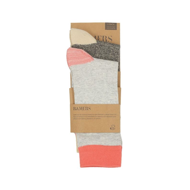 Calcetines Bamers 2 Pack Crew Rainbow  Multicolor-2