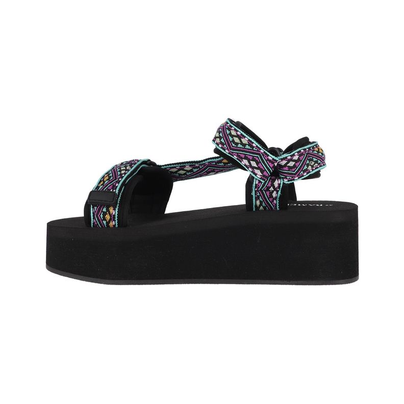 Sandalias Plataforma Mujer Plateado Bamers Dessert-1