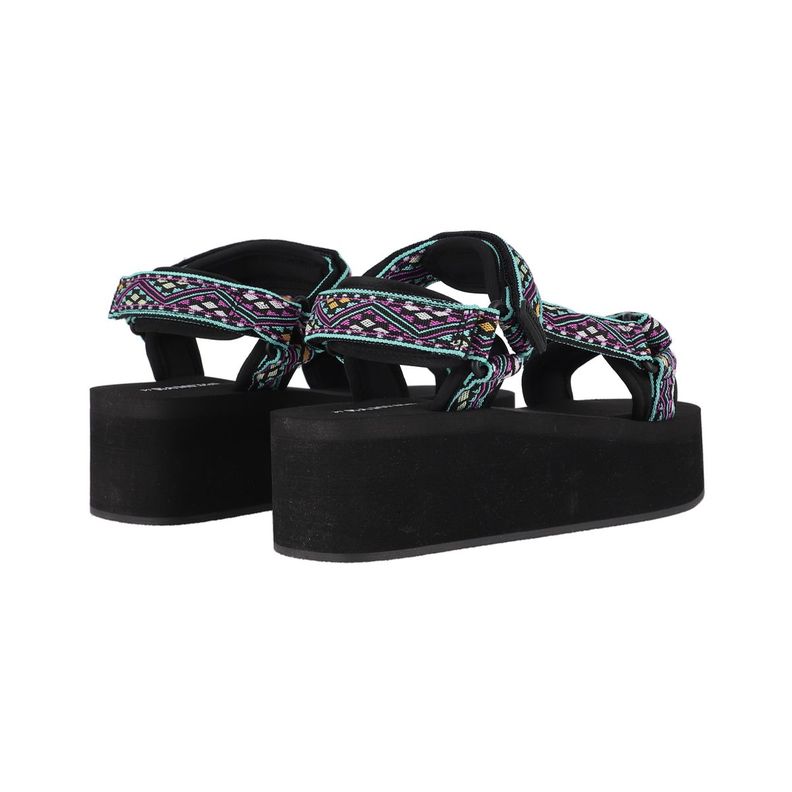 Sandalias Plataforma Mujer Plateado Bamers Dessert-5
