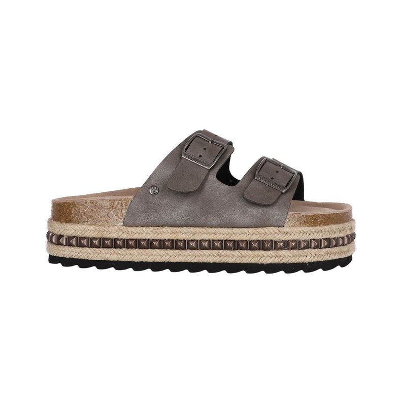 Sandalia Bamers Kend Yute Hight Studs Mujer Gris-0