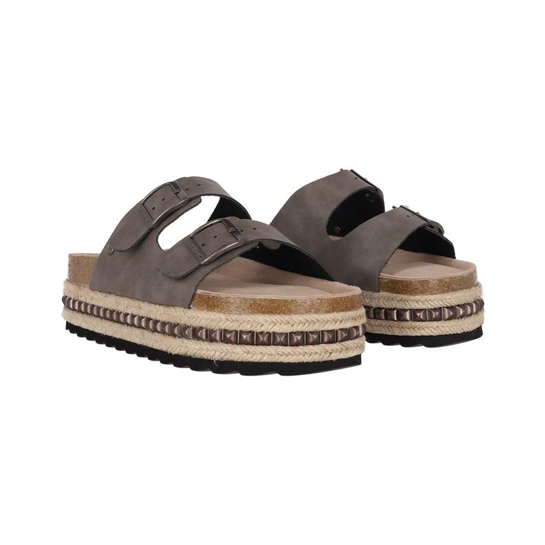 Sandalia Bamers Kend Yute Hight Studs Mujer Gris-4