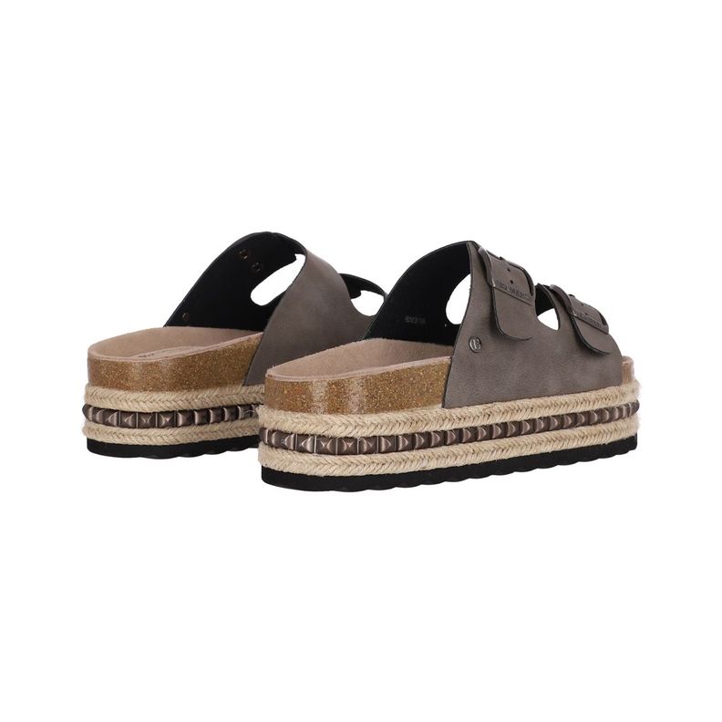 Sandalia Bamers Kend Yute Hight Studs Mujer Gris-5