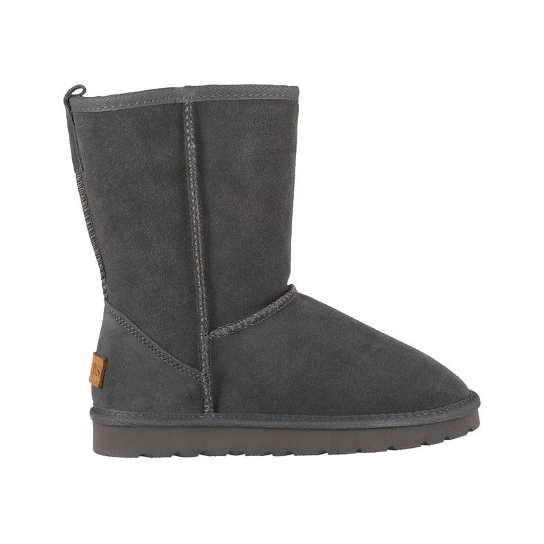 Botas Mujer Bamers Blast Clásicas de Cuero Charcoal-0