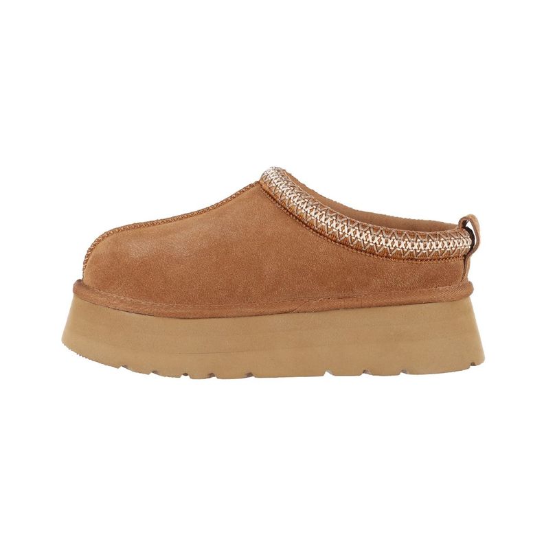Pantufla Mujer Bamers Piemonte Cuero Caramelo-1