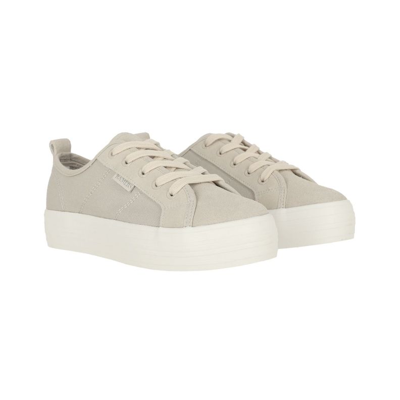 Zapatilla Bamers New Platform Mujer Gris-2