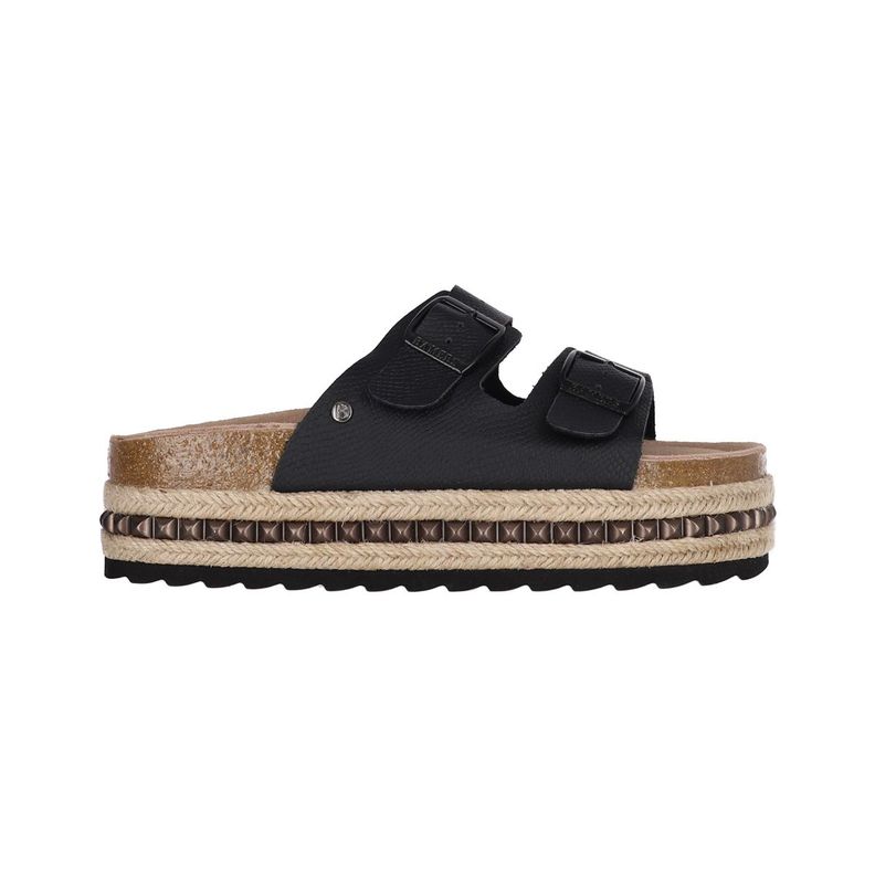 Sandalia Bamers Kend Yute Hight Studs Mujer Negro-0