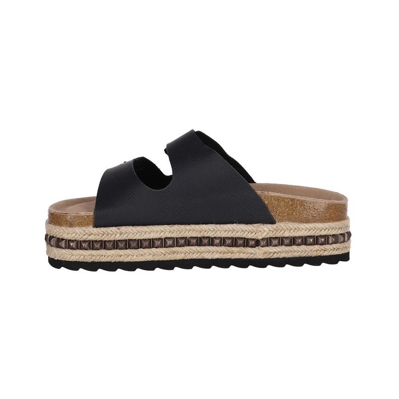 Sandalia Bamers Kend Yute Hight Studs Mujer Negro-1