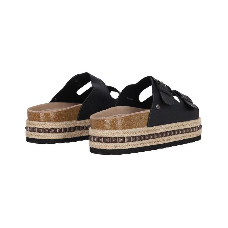 Sandalia Bamers Kend Yute Hight Studs Mujer Negro-5