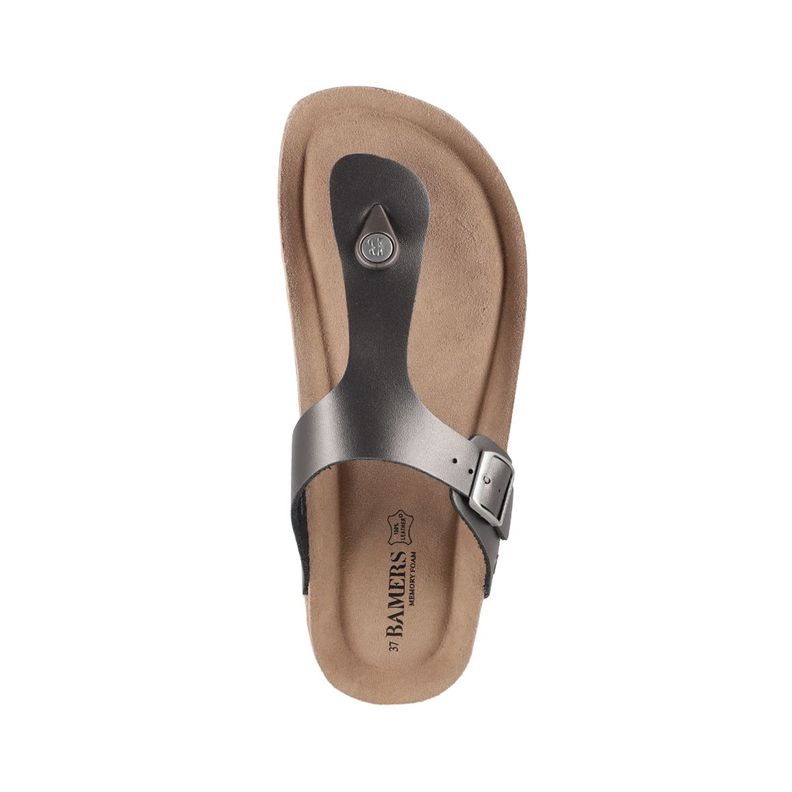Sandalias Plataforma Mujer Bamers Kend Gris Metalizado-2