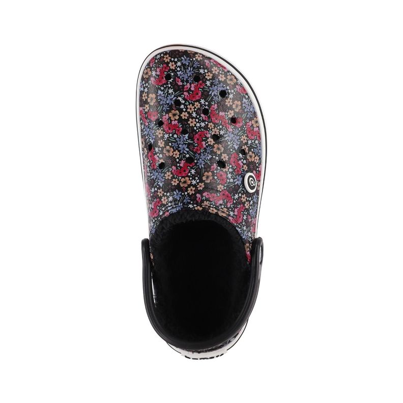 Zuecos Mujer Bamers Refugio Line Negro Print-2