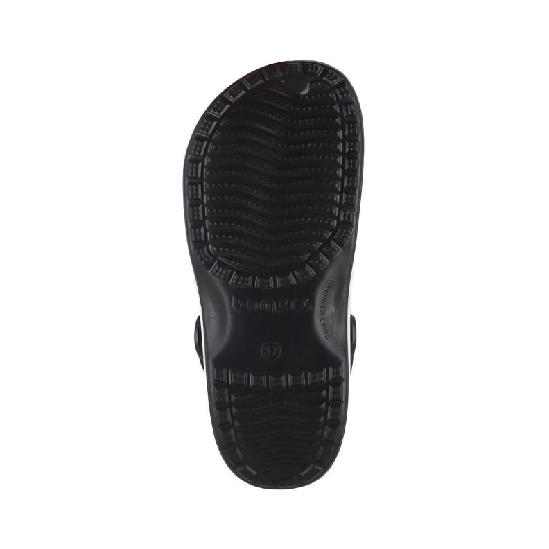 Zuecos Mujer Bamers Refugio Line Negro Print-3