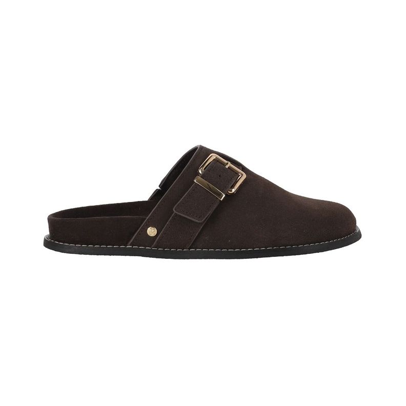 Zuecos Mujer Micaela Leather Café Bamers