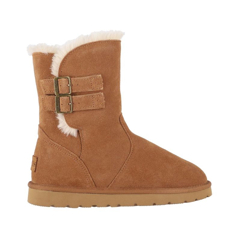 Bota Mujer Bamers Blast Strap Cuero II Caramel-0