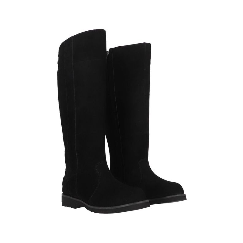 Bota Bamers Malaga High Cuero Mujer Negro-4