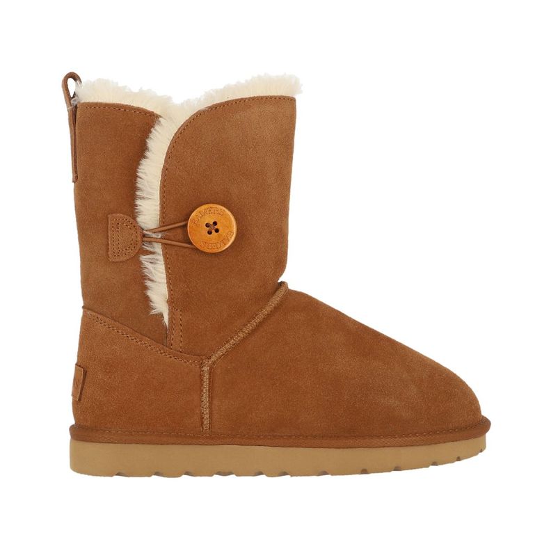 Bota Bamers Blast Button Mujer Café-0