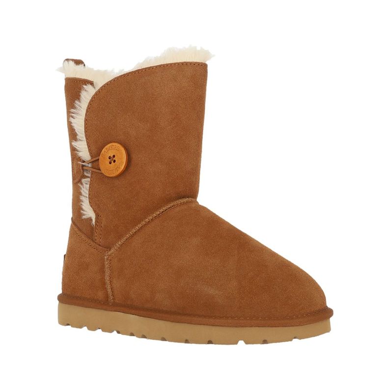 Bota Bamers Blast Button Mujer Café-1