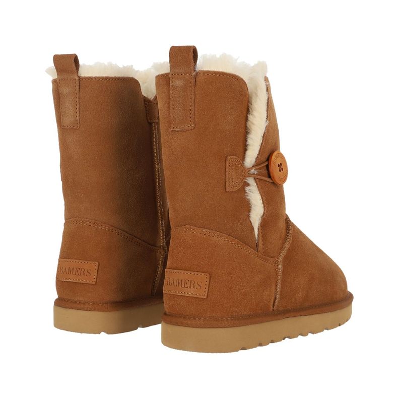 Bota Bamers Blast Button Mujer Café-3