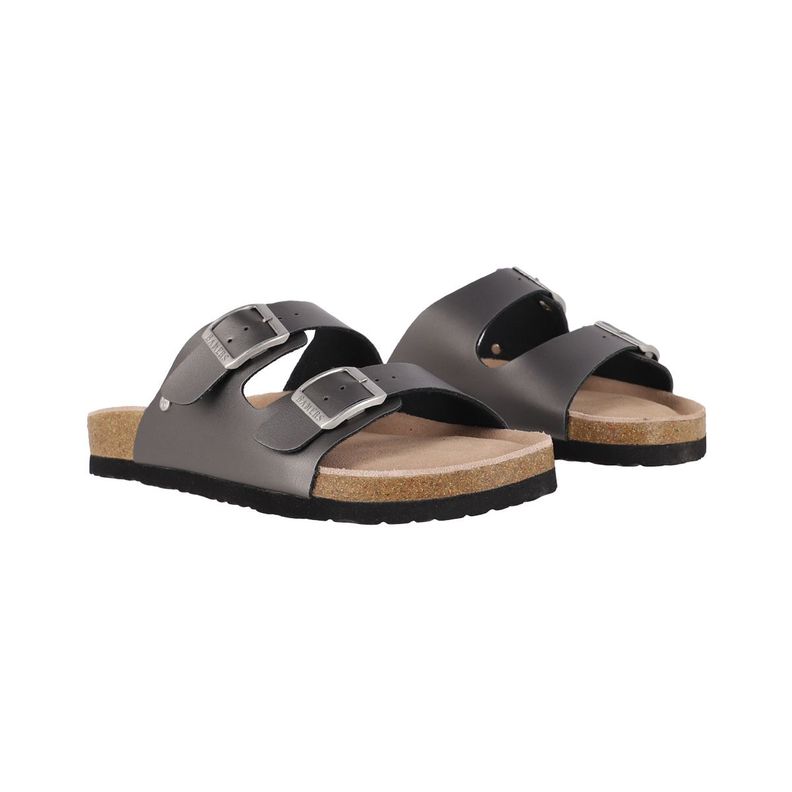 Sandalias Mujer Bamers Kend Gris Metalizado-4