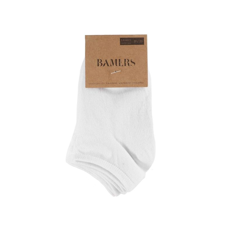 Calcetines Joven Bamers Show 3 Pack Blanco-2