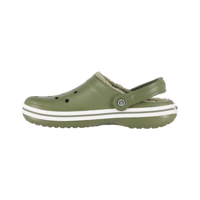 Zuecos Hombre Bamers Refugio Line Verde Oliva-1