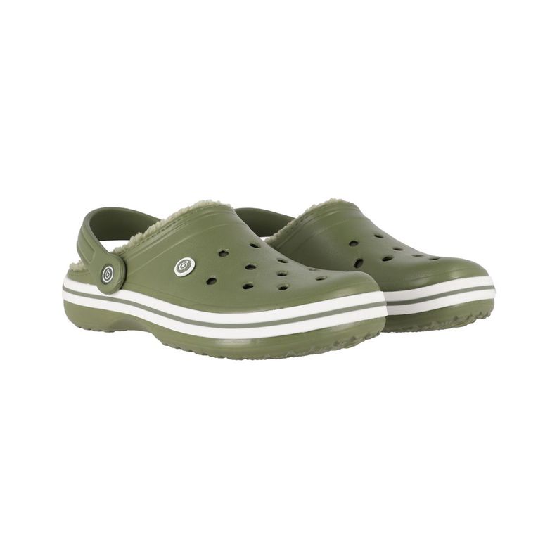 Zuecos Hombre Bamers Refugio Line Verde Oliva-4