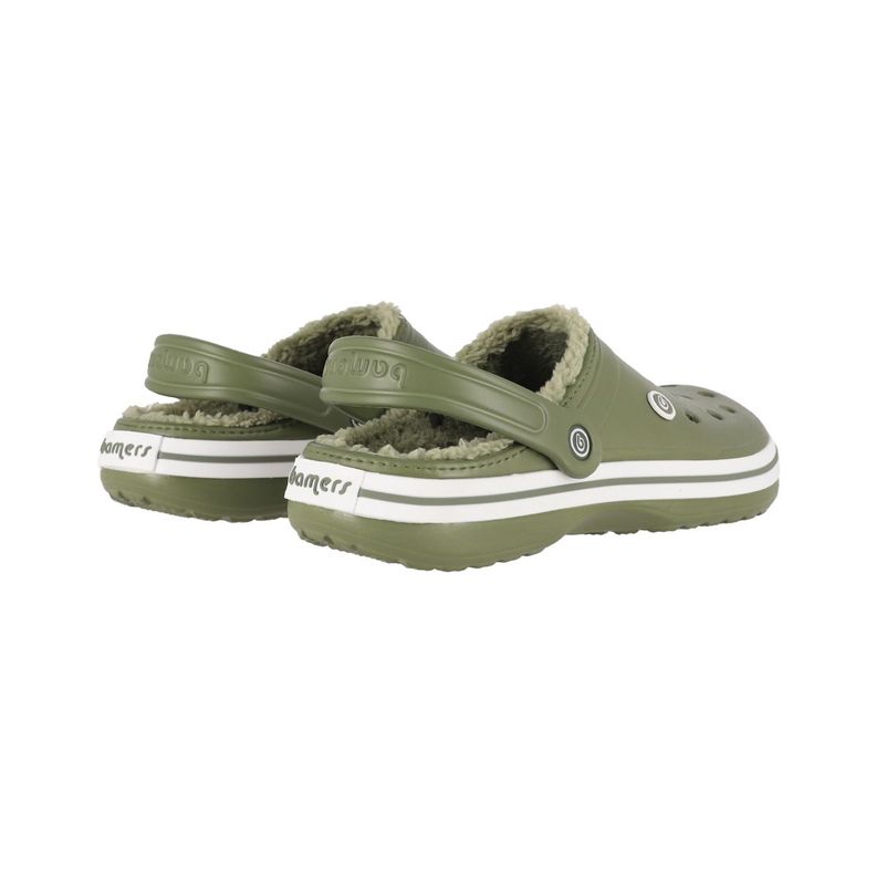 Zuecos Hombre Bamers Refugio Line Verde Oliva-5