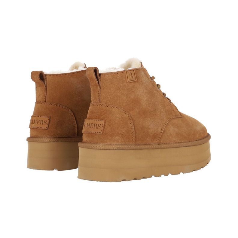 Bota Bamers Lara Cuero Mujer Caramel-5