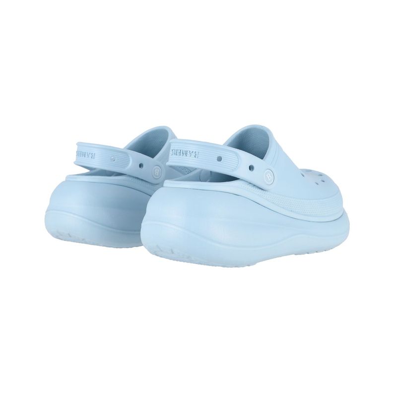 Zuecos Plataforma Mujer Azul Bamers Air-5