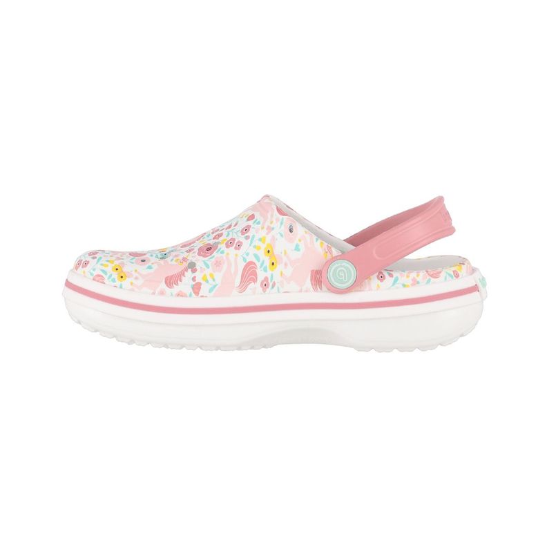 Zuecos Joven Bamers Airline Blanco Print-1