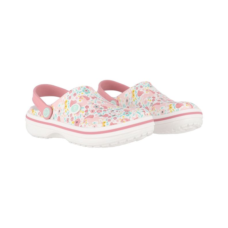 Zuecos Joven Bamers Airline Blanco Print-4