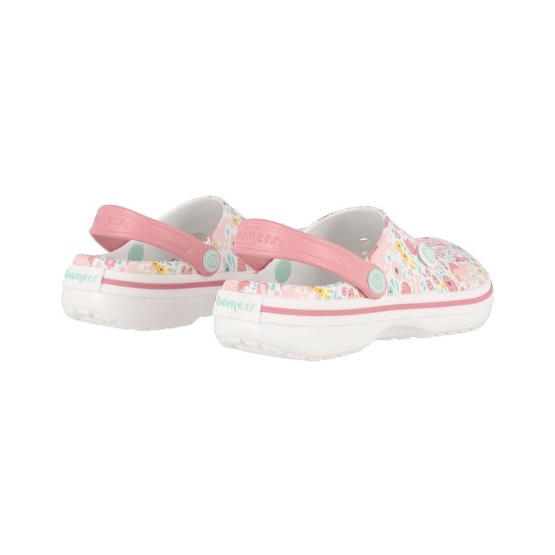 Zuecos Joven Bamers Airline Blanco Print-5