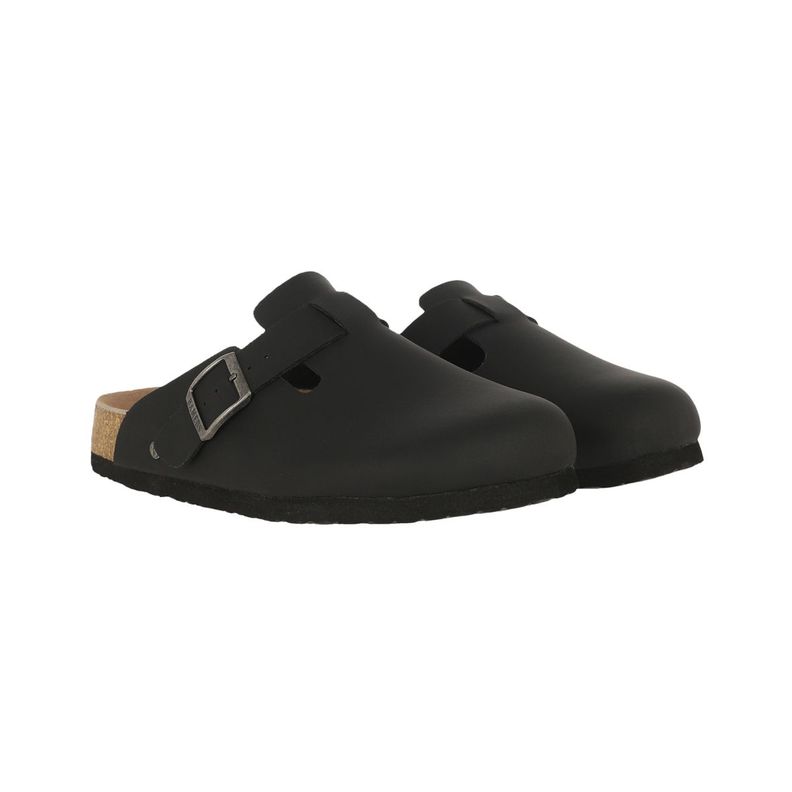 Zueco Mujer  Bamers Classic Buckle Negro-2