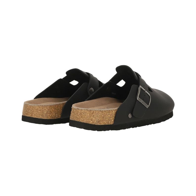 Zueco Mujer  Bamers Classic Buckle Negro-3