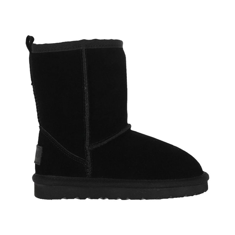 Bota Bamers Blast Cuero Niños Negro-0