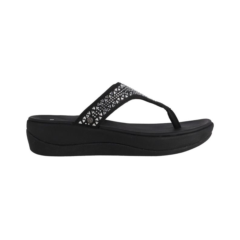 Hawaianas Plataforma Mujer Bamers Cruz Negro-0