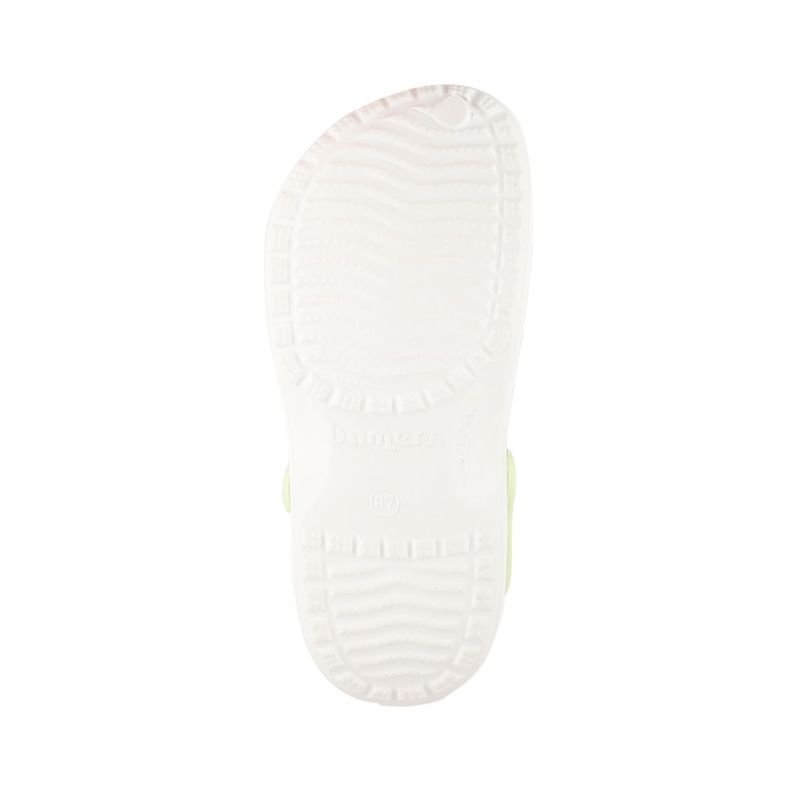 Zuecos Mujer Blanco Print Bamers Airline-3
