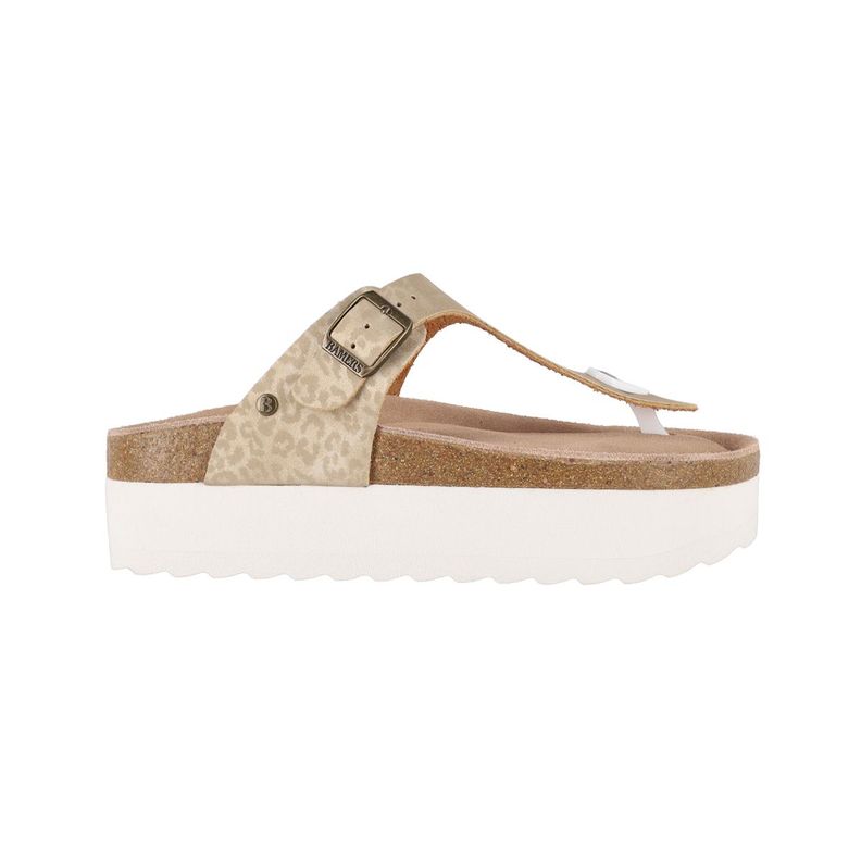 Sandalias Plataforma Mujer Bamers Kend Dorada-0