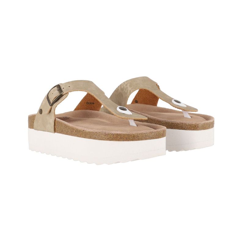 Sandalias Plataforma Mujer Bamers Kend Dorada-4