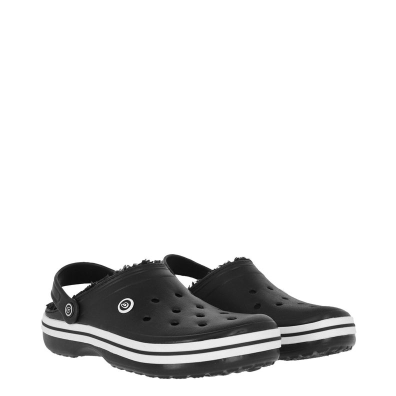 Zueco Hombre   Bamers Refugio Line Negro/Blanco-2