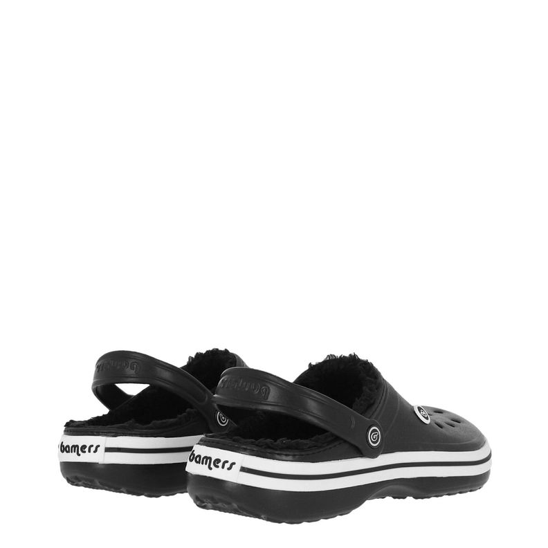 Zueco Hombre   Bamers Refugio Line Negro/Blanco-4